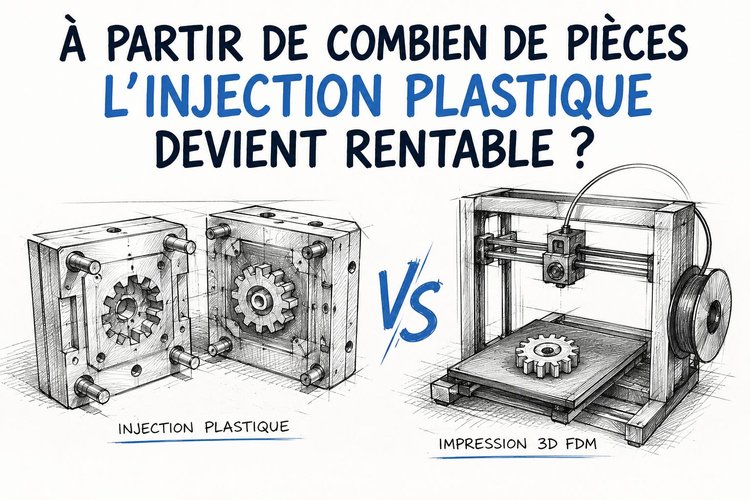 À partir de combien de pièces l’injection plastique devient rentable ?