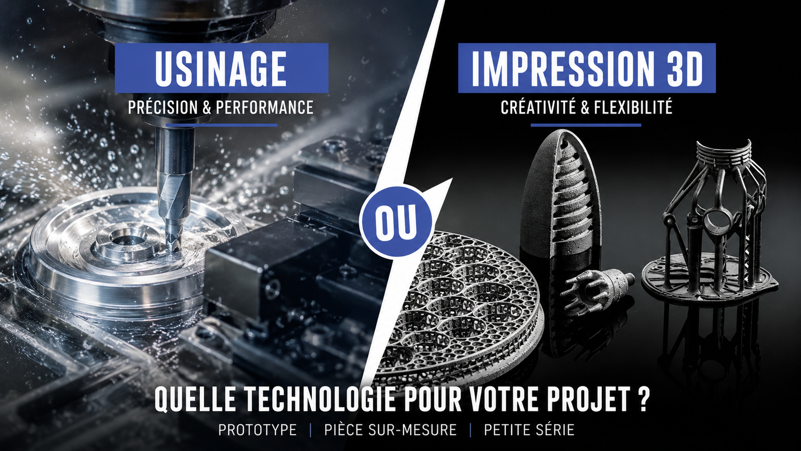Usinage ou impression 3D : quel procédé choisir pour une pièce industrielle ? | MC3D